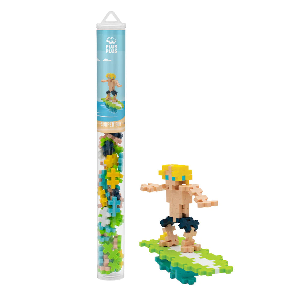 Plus Plus 70 Pcs Tube Surfer Guy