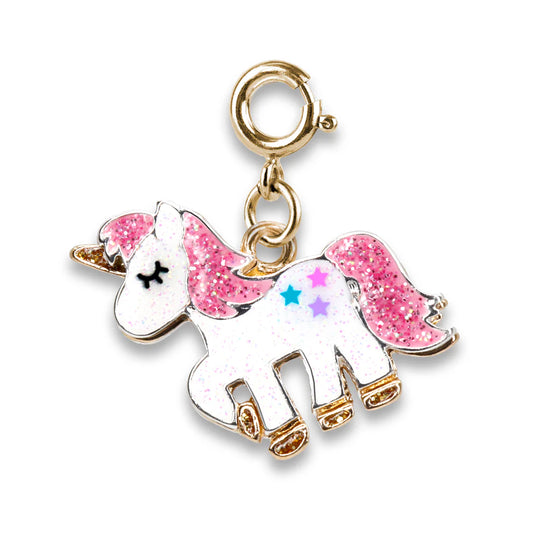 CHARM It!® Glitter Unicorn Charm in White