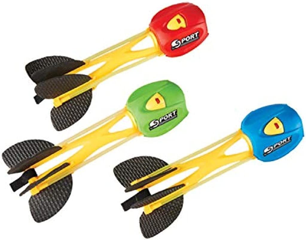 Kidoozie Slingshot Rocket:  Package includes an 8" foam Slingshot Rocket in one of three assorted colors.