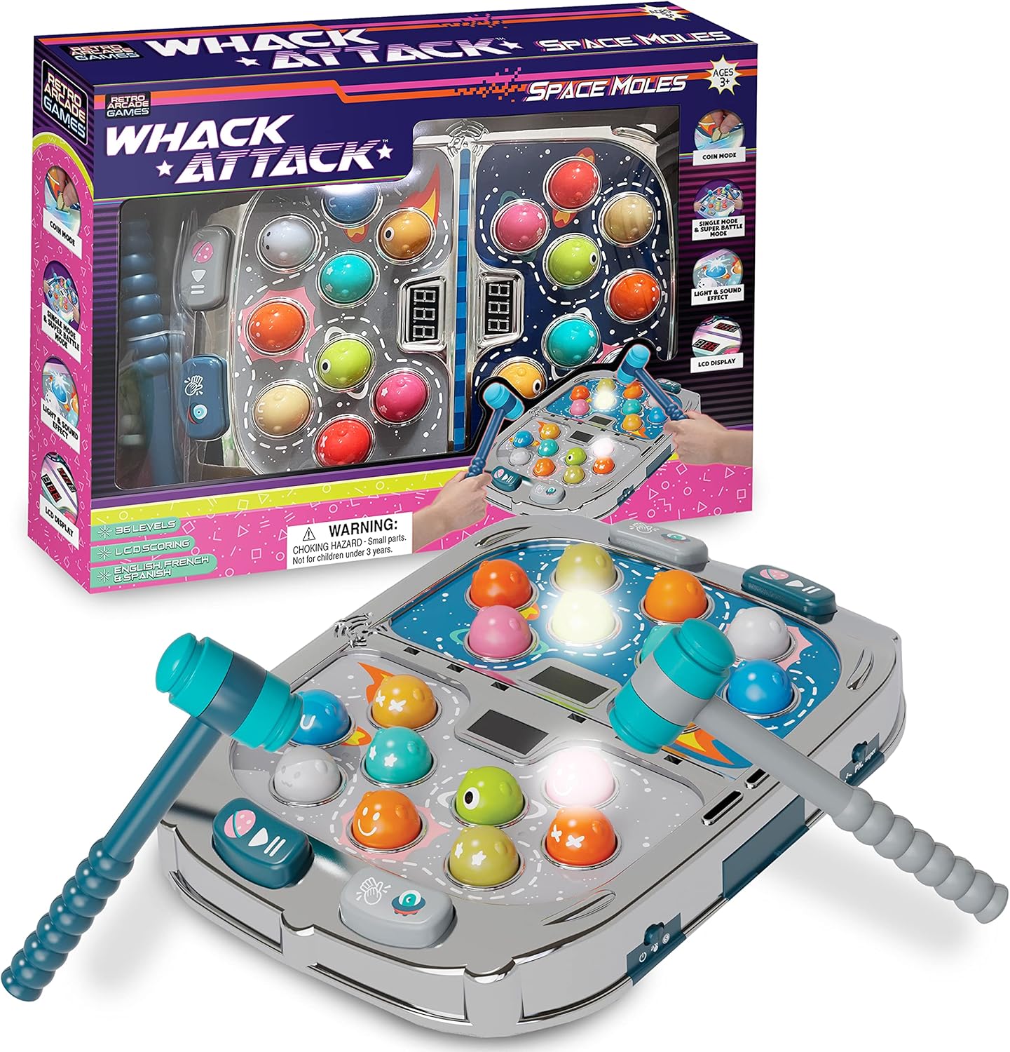 Whack Attack – The Light and Sound Whack A Mole Game