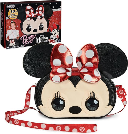 Purse Pets, Disney Minnie Mouse Officially Licensed Interactive Pet Toy & Kids Purse