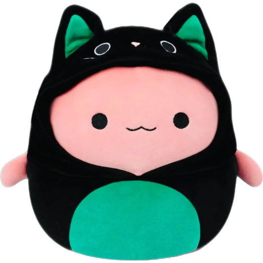 Squishmallow 12 Inch Archie the Axolotl in Cat Costume Halloween