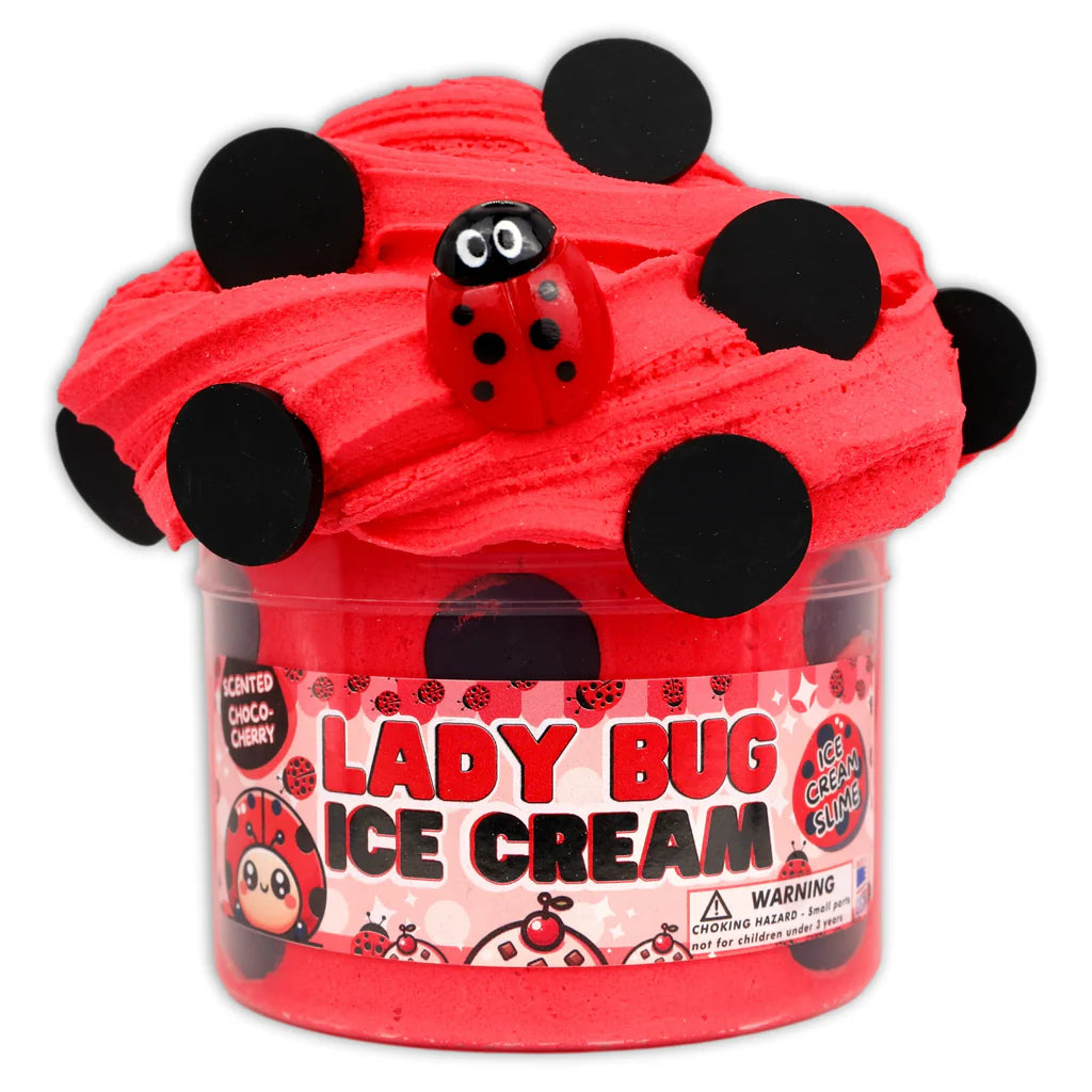 lady bug ice cream slime