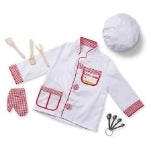 Melissa & Doug Chef Role Play Costume Dress -Up Set with Realistic Accessories