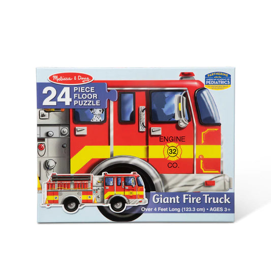 Giant Fire Truck Floor Puzzle