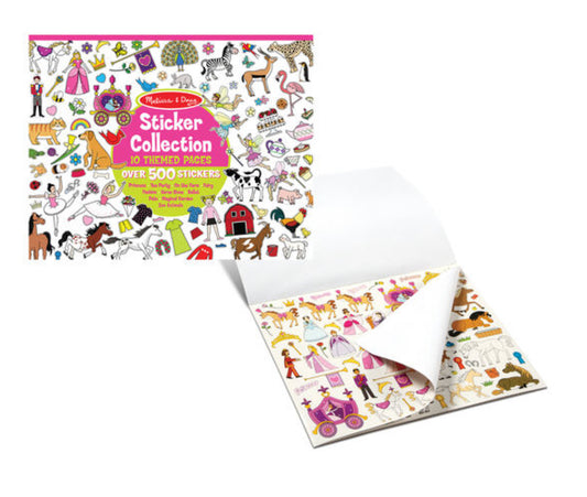 Sticker Collection Book: 500+ Stickers - Princesses, Tea Party, Animals, and More