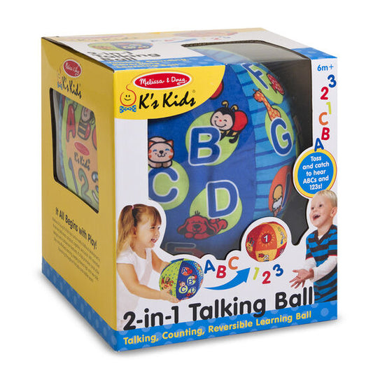 Melissa & Doug K'S Kids 2-in-1 Talking Ball Educational Toy